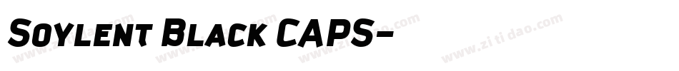 Soylent Black CAPS字体转换